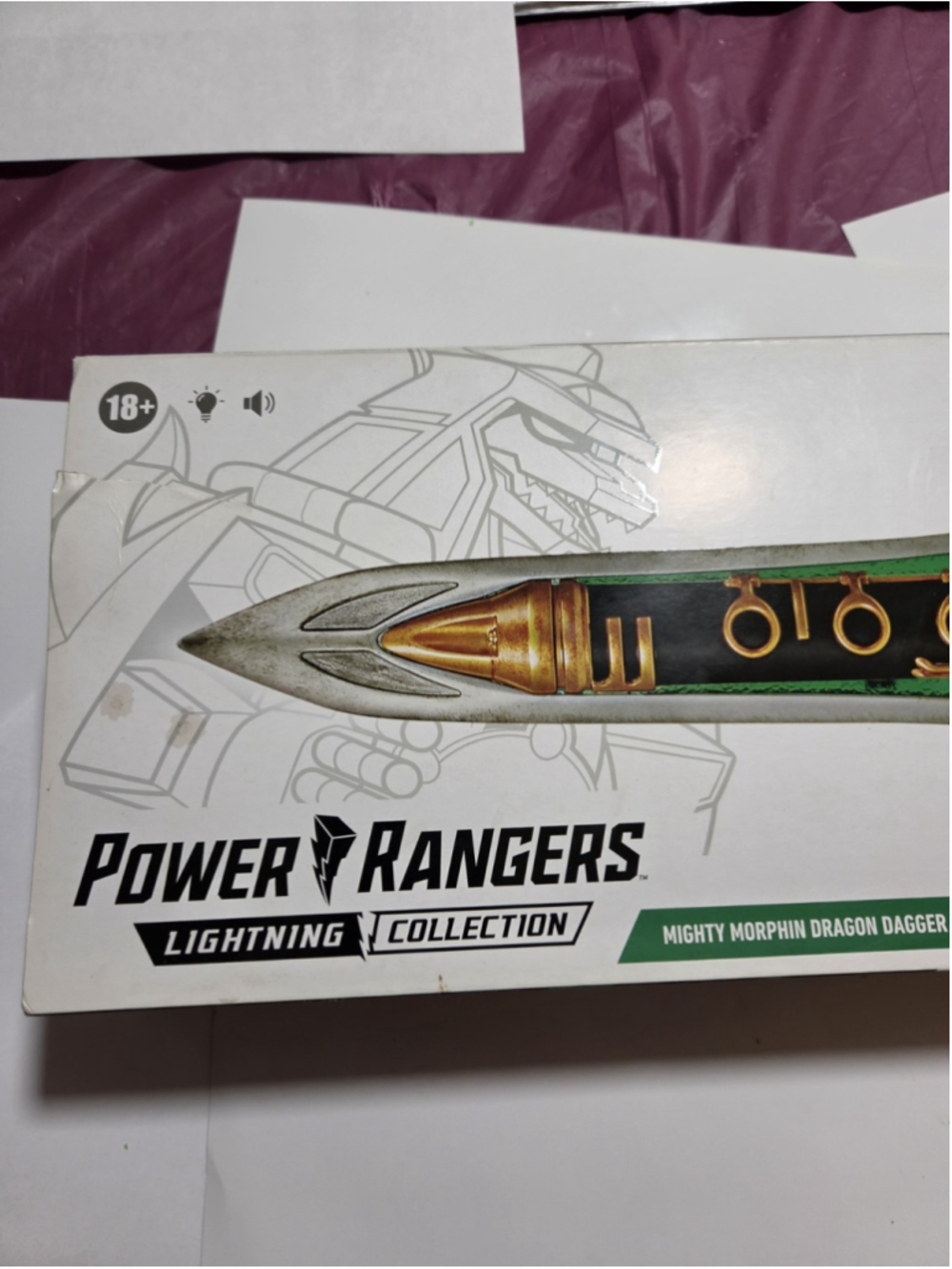 Hasbro Power Rangers Lightning Collection MMPR Green Ranger Dragon Dagger *READ* - Picture 3 of 16